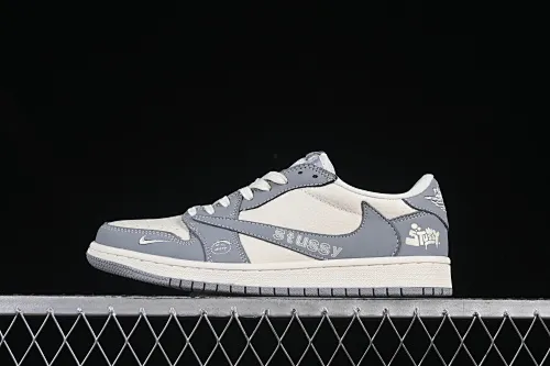 All Categories Air Jordan Jordan Series Basketball Shoes Air Jordan 1 Low High-end Customized Low-top Sneakers Travis Scott x Fragment Design x Air Jordan 1 Low OG SP Joe 1 Stusi Joint Beige Grimace Low-top Cultural Casual Sneakers LD2025-001